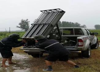 天门人工增雨现场作业视频曝光